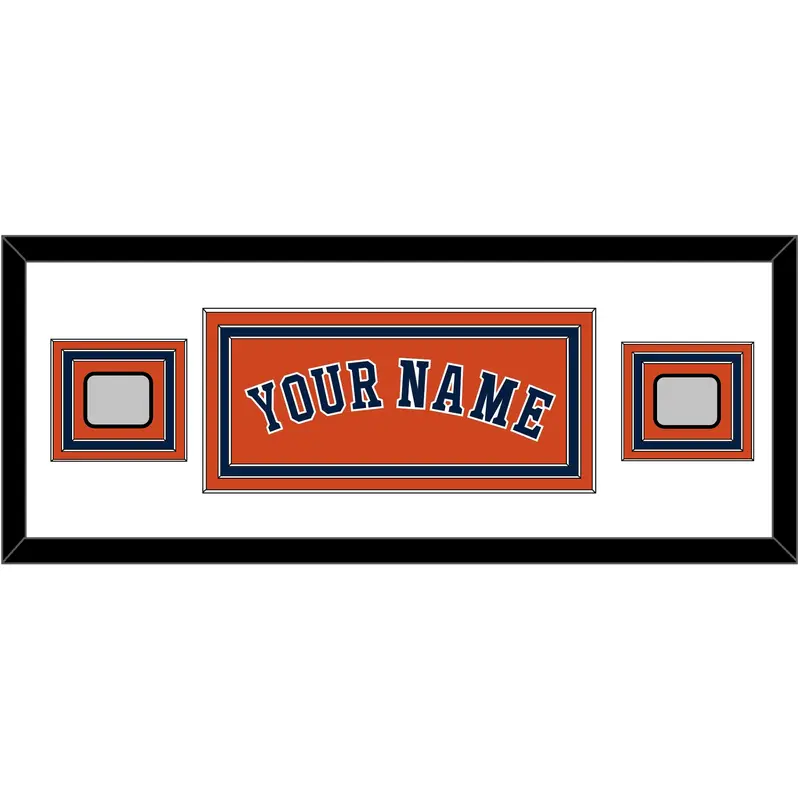 Houston Name & 2 World Series Champions Patches - Alternate Orange - Triple Mat 2