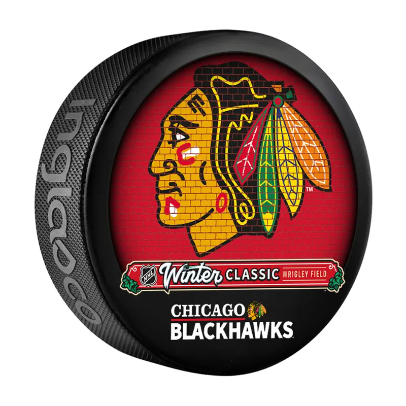 NHL 2025 Winter Classic Chicago Blackhawks Souvenir Collectors Puck