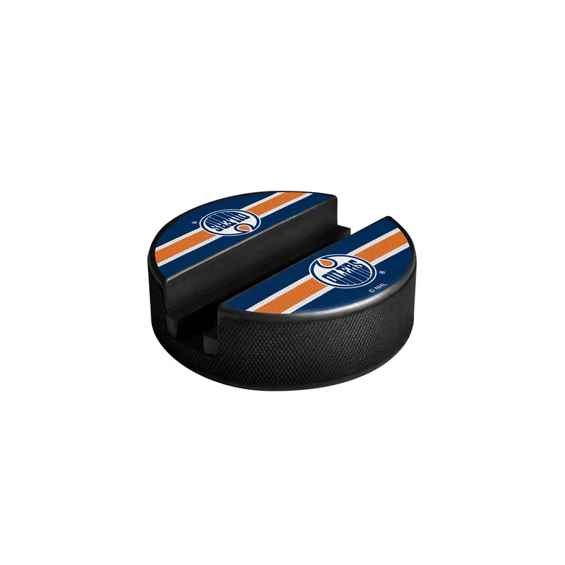 NHL Edmonton Oilers Hockey Puck Media Device Holder
