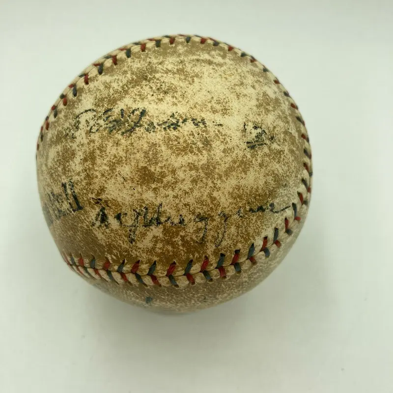 1922 New York Yankees AL Champs Team Signed Baseball Miller Huggins JSA COA