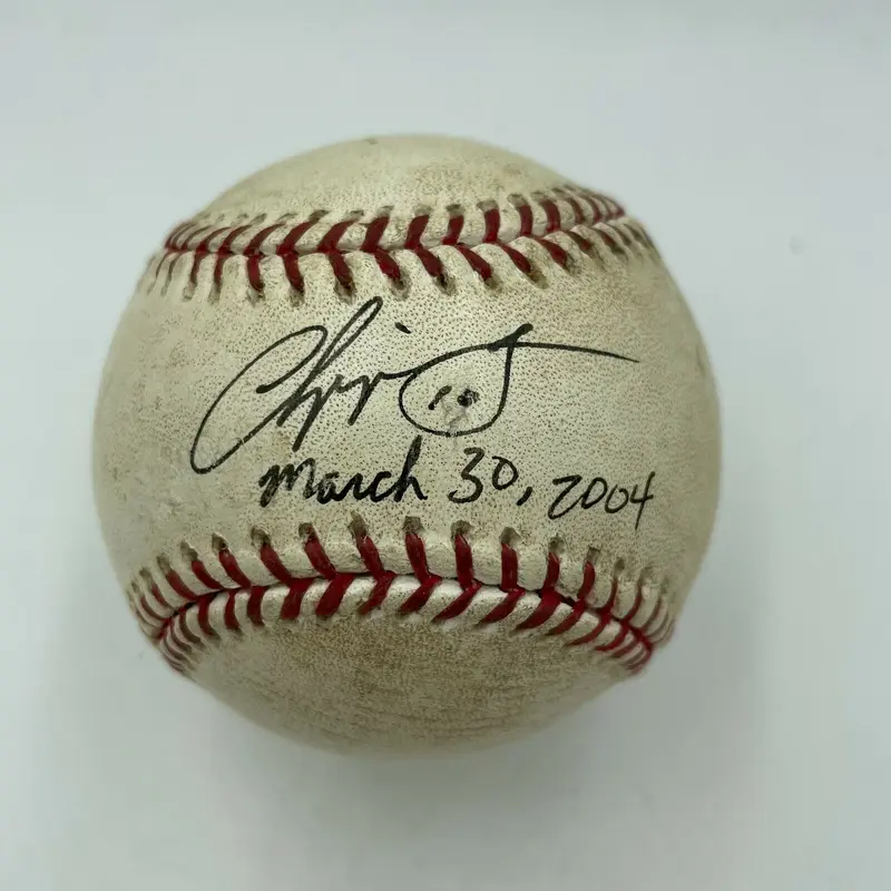 Chipper Jones Signed 2004 Game Used Major League Baseball With JSA COA