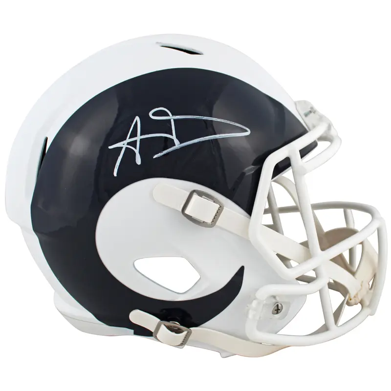 Rams Aaron Donald Signed AMP Full Size Speed Rep Helmet JSA Witness #WIT412973
