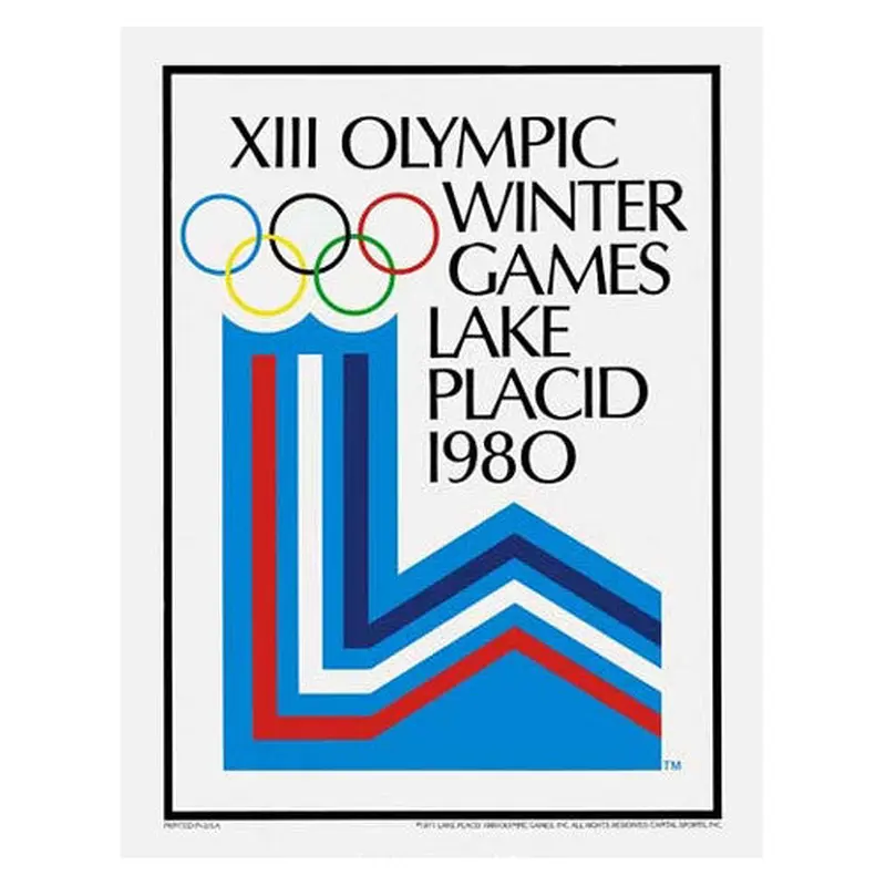 Lake Placid 1980 Winter Olympic Games Official Poster Reproduction - Olympic Museum