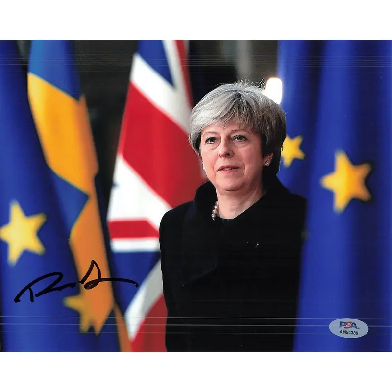 THERESA MAY Signed 8x10 Photo PSA/DNA Autographed