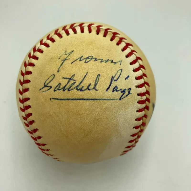 Satchel Paige Signed Vintage Official League Baseball JSA COA