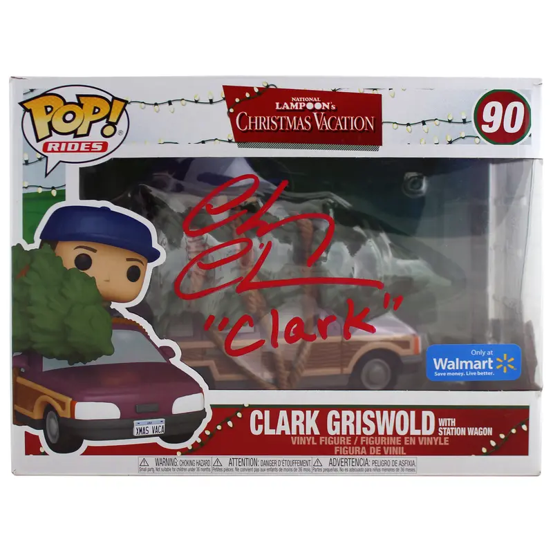 Chevy Chase Christmas Vacation "Clark" Signed #90 Funko Pop Vinyl Figure BAS
