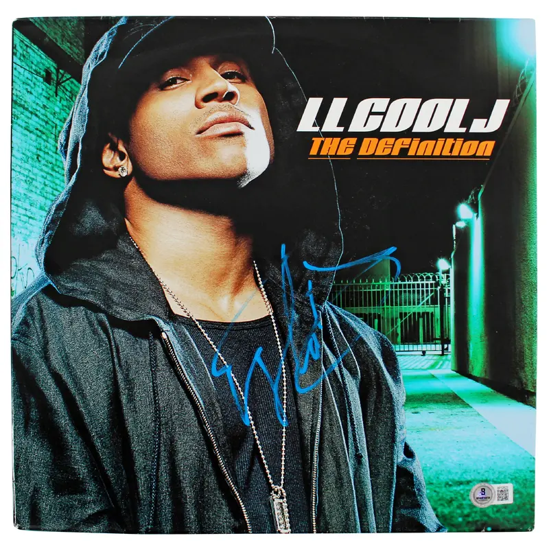 L.L. Cool J. Authentic Signed The Definition Album Cover BAS #BP32623