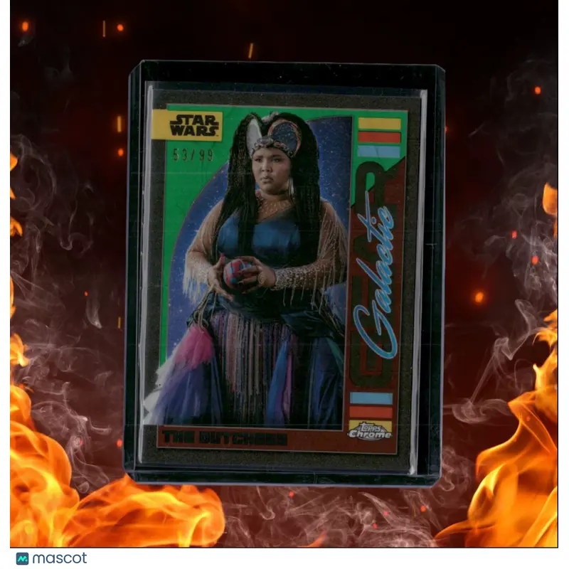 2024 Topps Chrome Star Wars The Dutchess Galactic Gear Kashyyyk Green Refractor