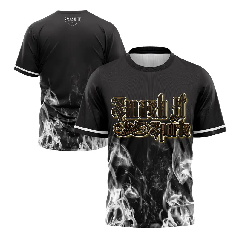 Smash It Sports Short Sleeve Shirt - Smoke