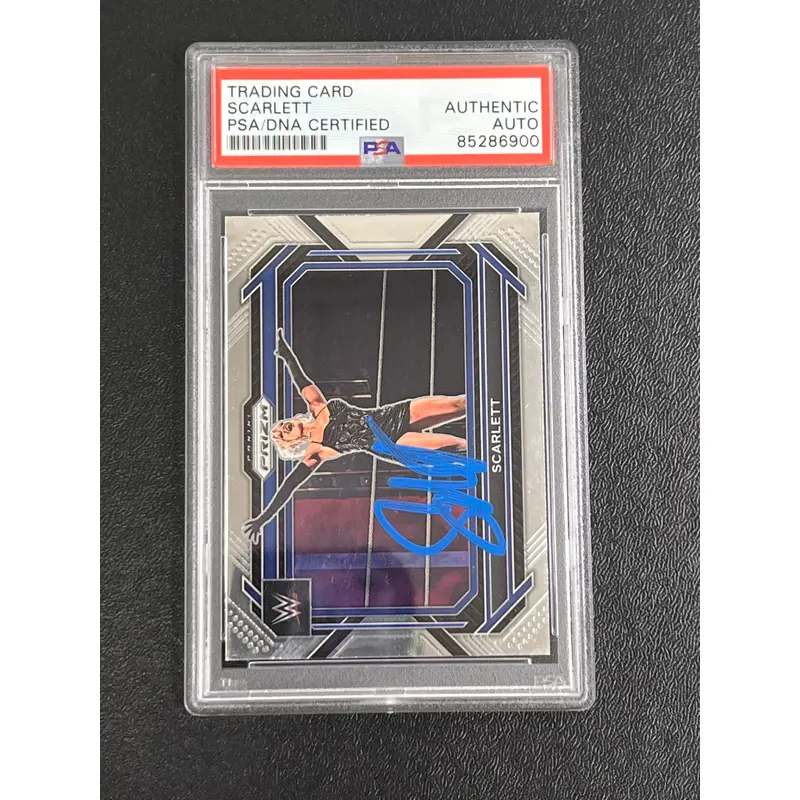 2023 Panini Prizm WWE #69 Scarlett Signed Card PSA/DNA Slabbed AUTO Wrestler