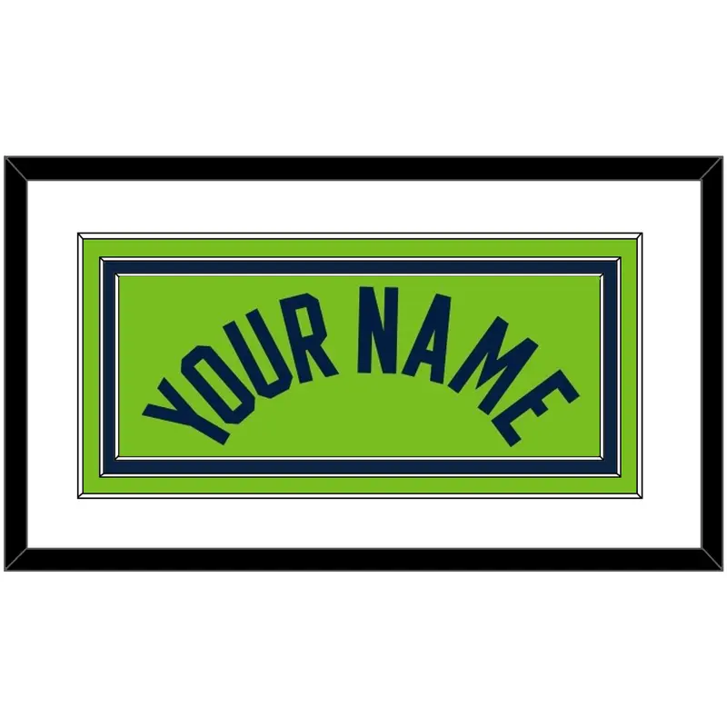Minnesota Name - Neon Green Statement (2017-2022) - Triple Mat 1