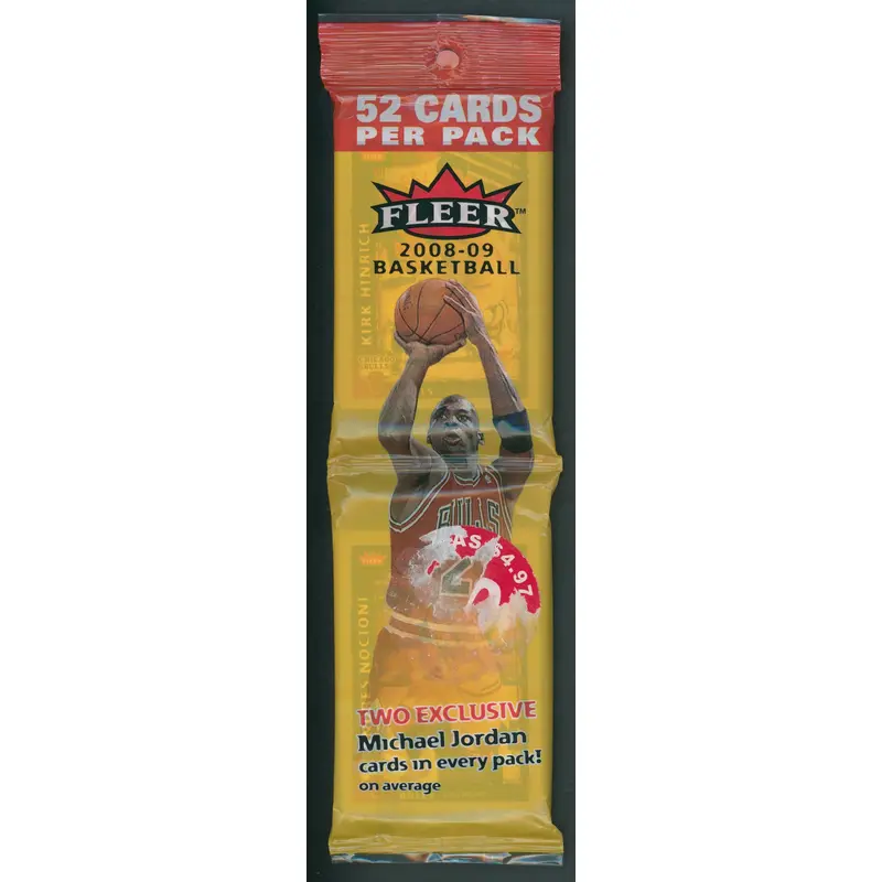 2008/09 Fleer Basketball Unopened Rack Pack (52 Cards)