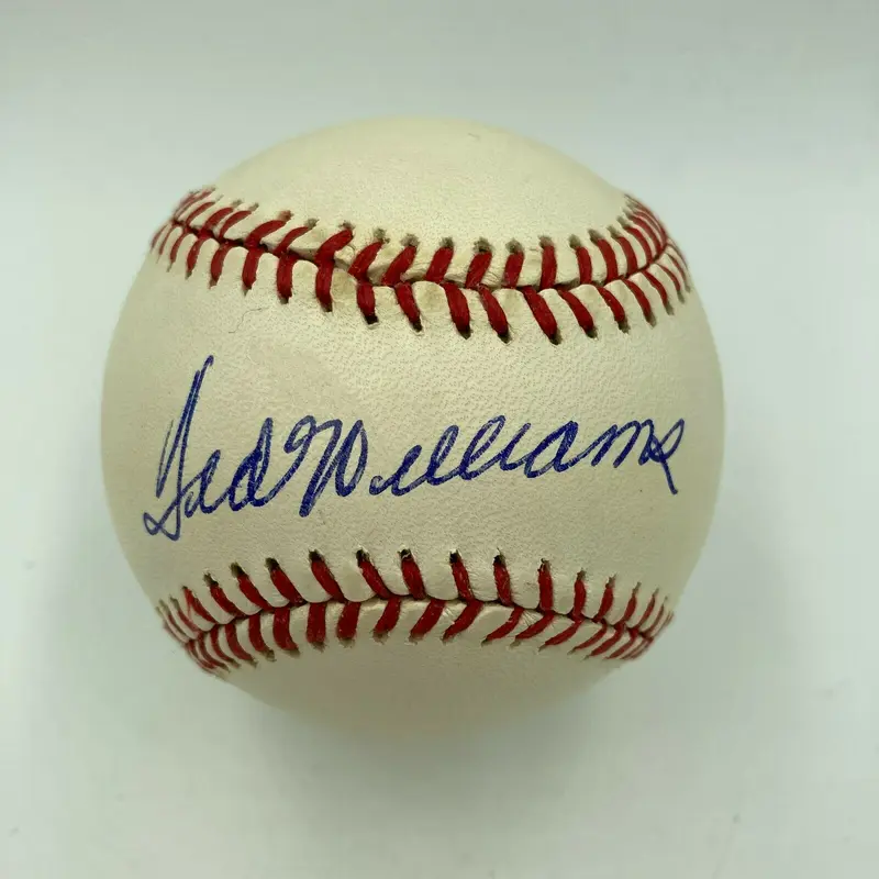 Stunning Ted Williams Single Signed American League Baseball JSA Graded MINT 9