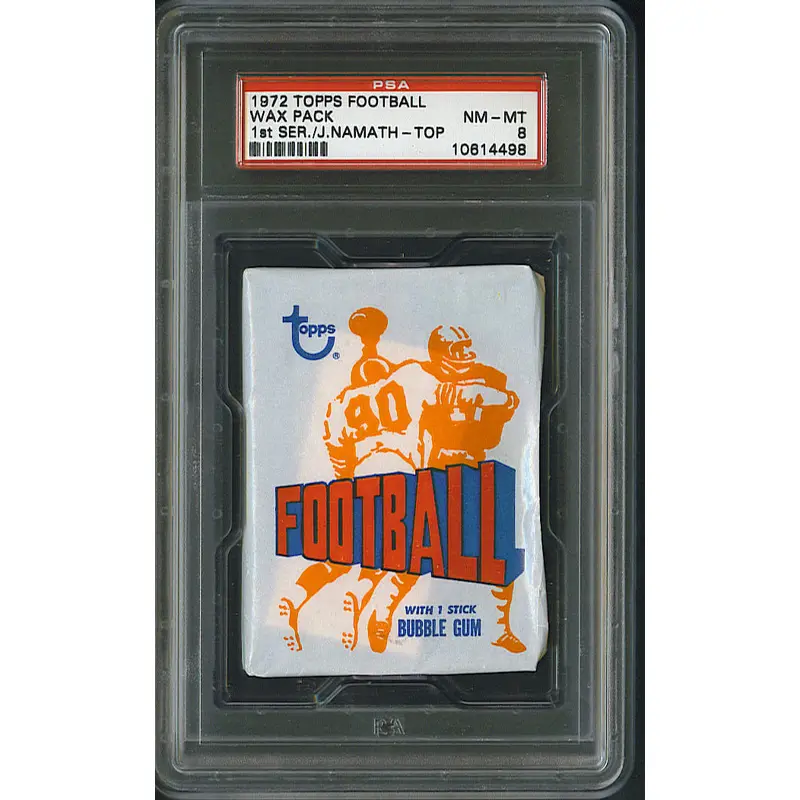1972 Topps Football Unopened Series 1 Wax Pack PSA 8