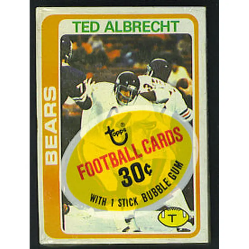 1978 Topps Football Unopened Cello Pack