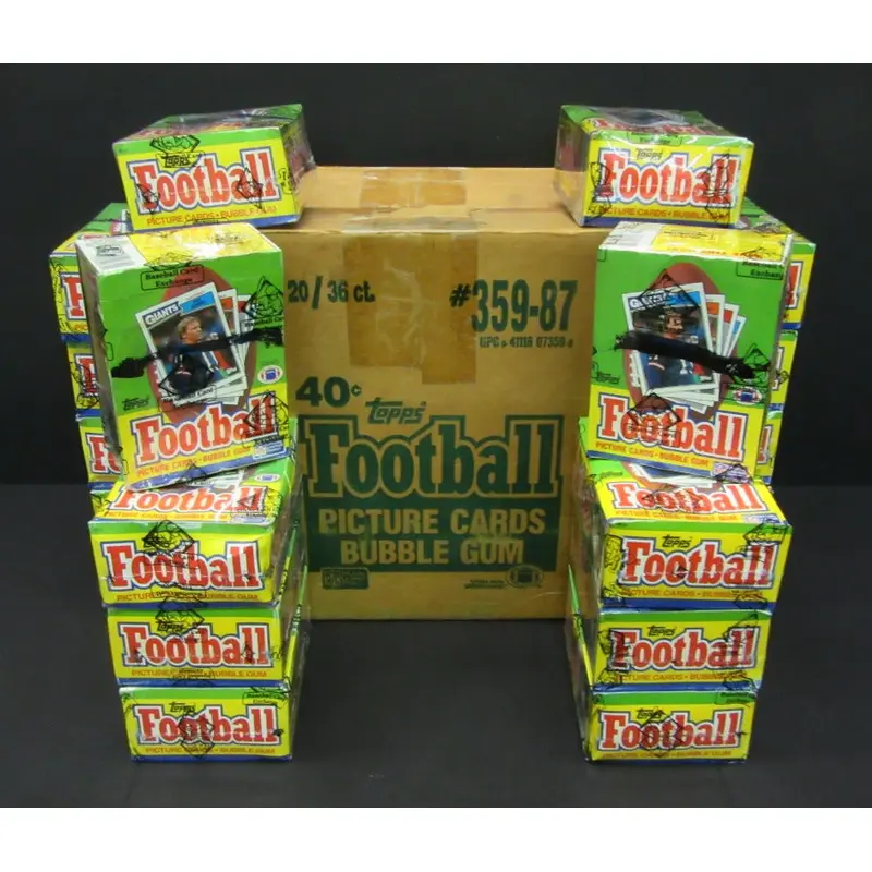 1987 Topps Football Unopened Wax Case (20 Box) (BBCE)