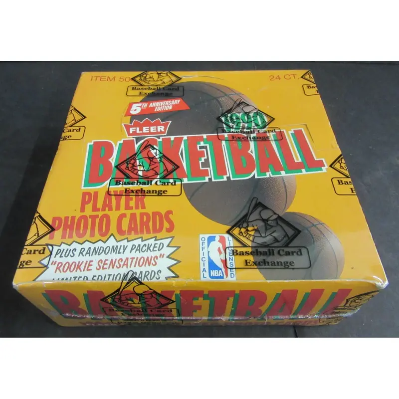 1990/91 Fleer Basketball Unopened Jumbo Box