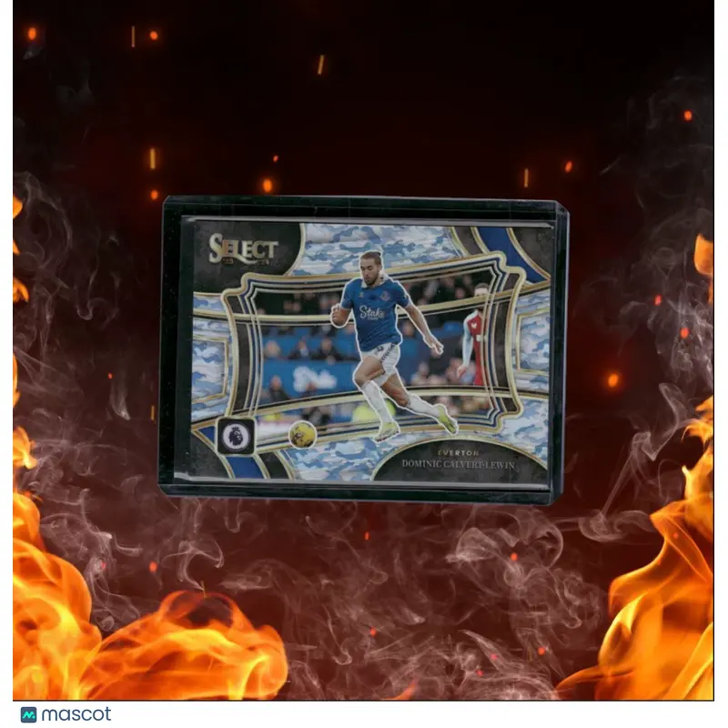 2023 Panini Select PL Dominic Calvert-Lewin Navy Blue Camo Prizm Field Level