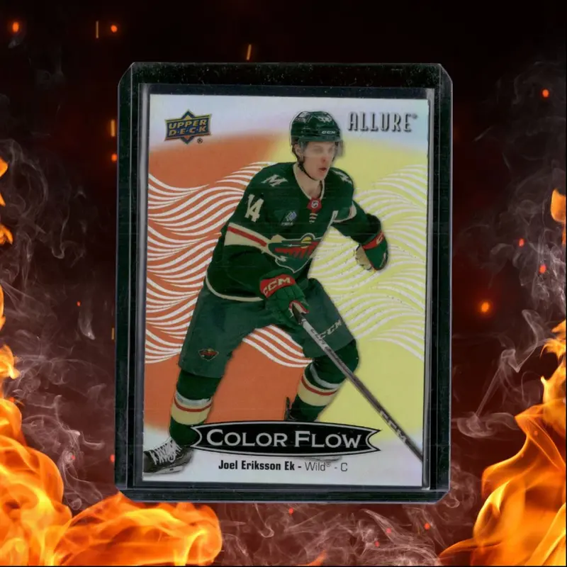 2024-25 Upper Deck Allure Joel Eriksson Ek Color Flow Orange Yellow #CFL-24
