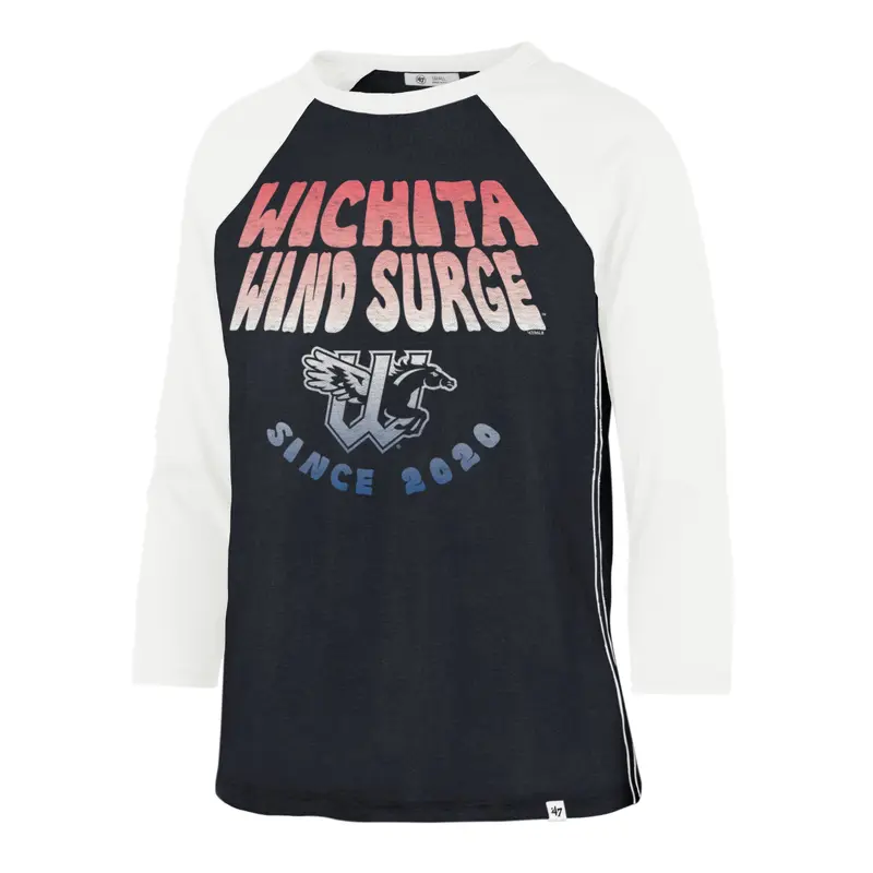 Wichita Wind Surge '47 Women's Navy Harmony Ava Raglan Tee