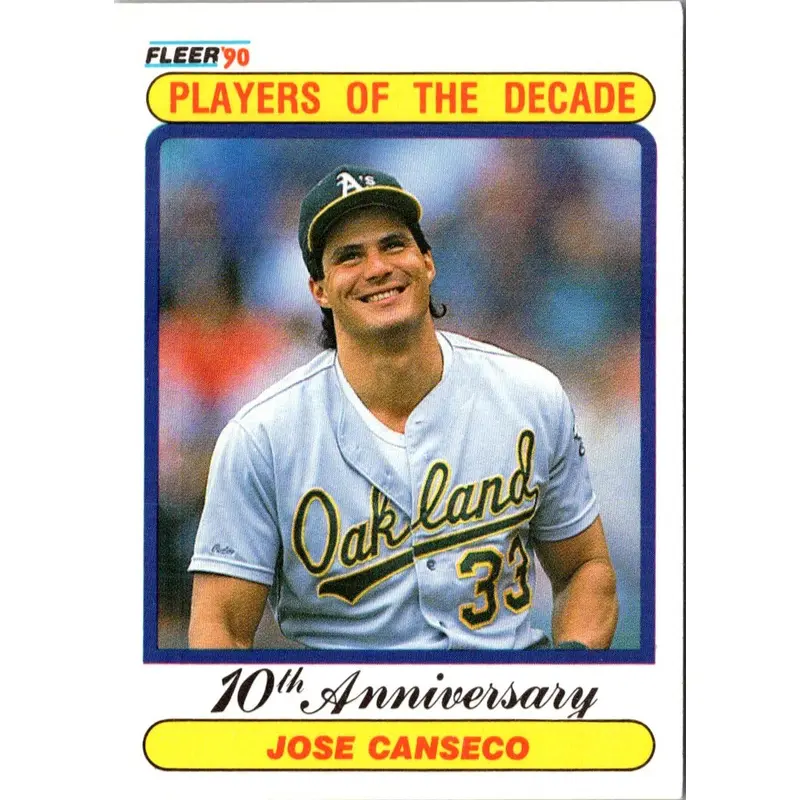 1990 Fleer Jose Canseco #629