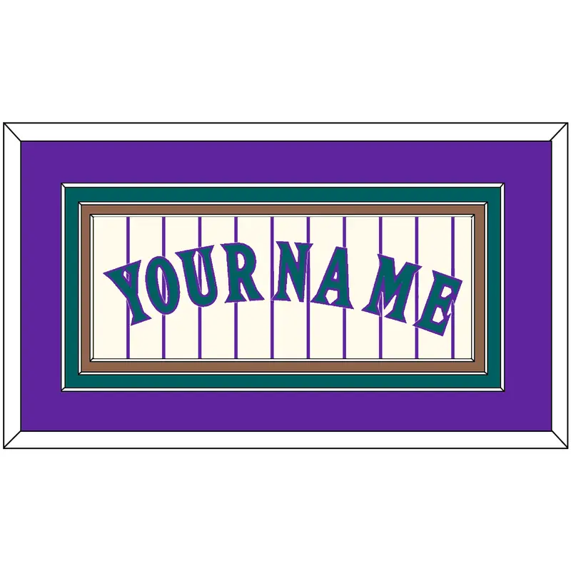 Arizona Name - Home Off-White Pinstripes (2001-2006) - Triple Mat 2