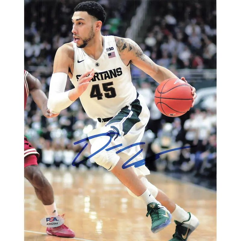 Denzel Valentine signed 8x10 photo PSA/DNA Michigan State Autographed