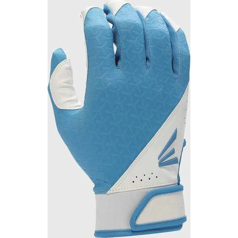 New Easton Fundamental Fastpitch Batting Gloves Carolina Blue/White Size Medium