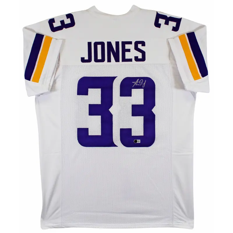 Aaron Jones Authentic Signed White Pro Style Jersey Autographed BAS Witnessed