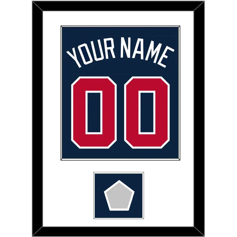 Atlanta Name, Number & World Series Jersey Patch - Alternate Road Blue - Single Mat 1