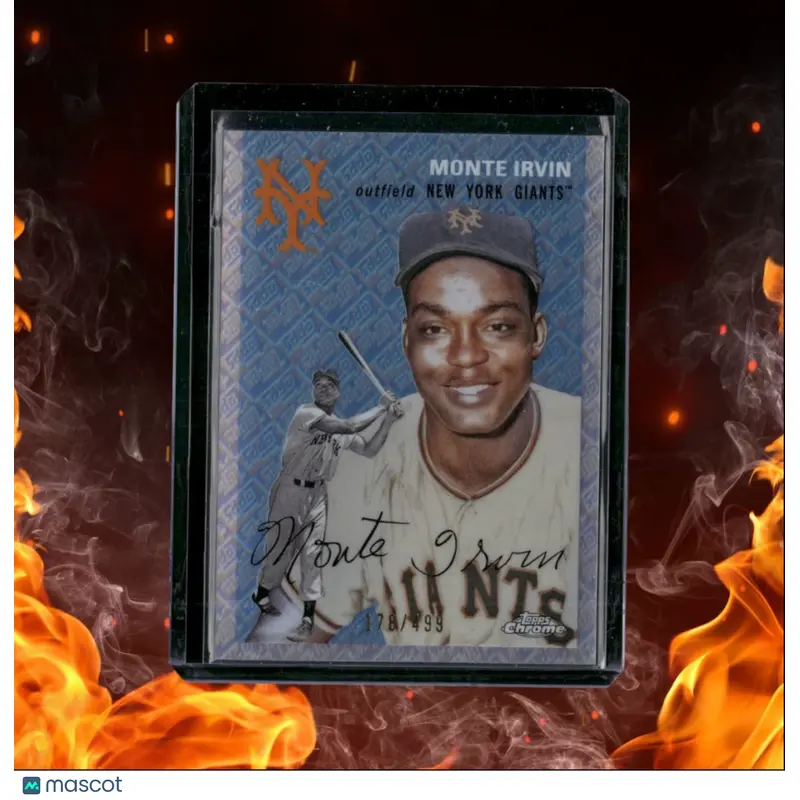 2023 Topps Chrome Platinum Anniversary Monte Irvin Topps Logo Refractor 178/499
