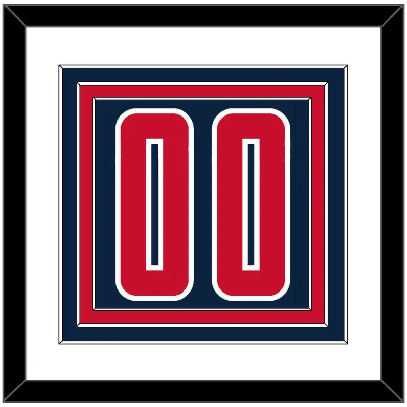 Washington Number - Blue Icon - Triple Mat 1