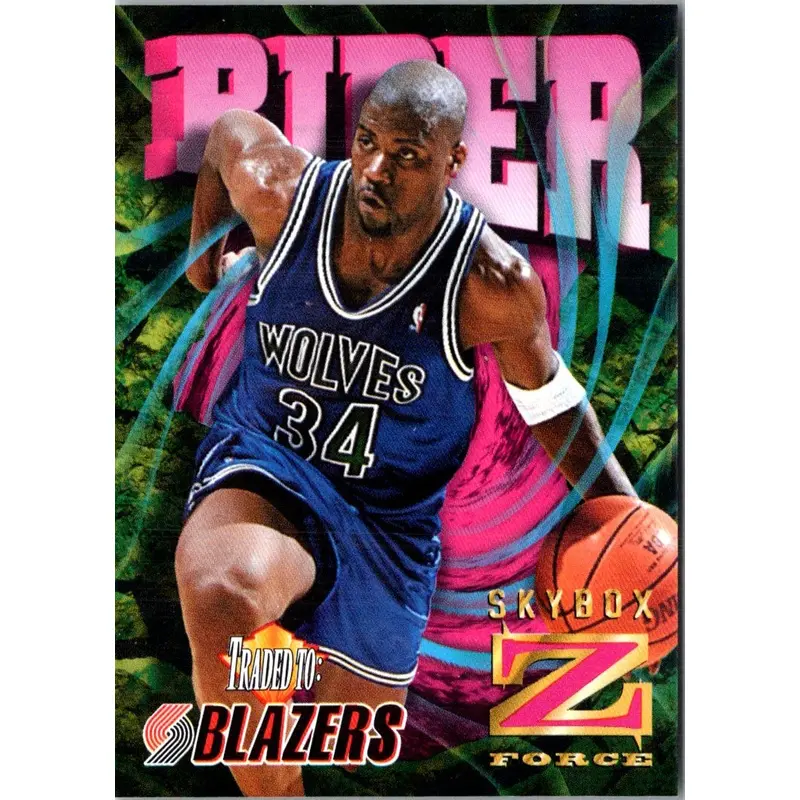 1996 SkyBox Z-Force Z-Cling Isaiah Rider #54
