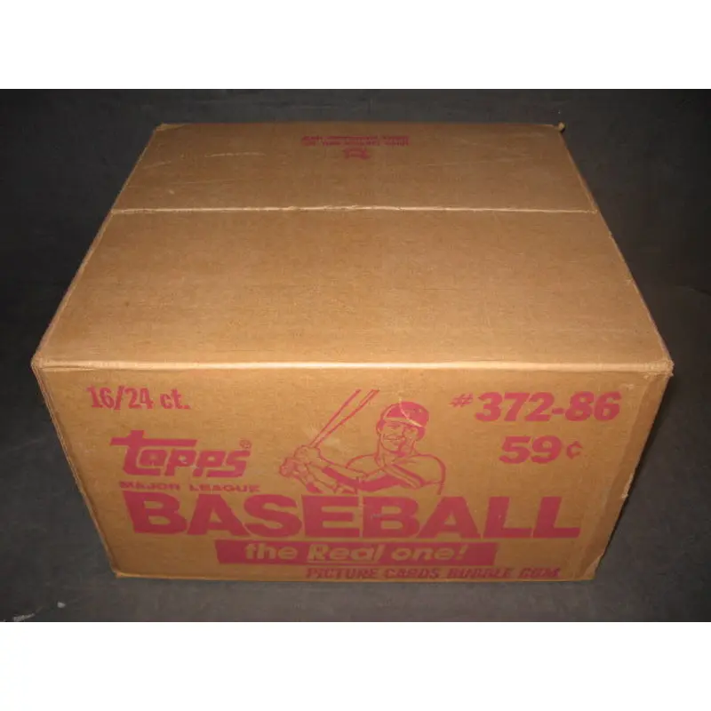 1986 Topps Baseball Cello Case (16 Box) (Sealed)
