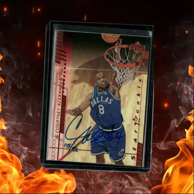 2001-02 Upper Deck Basketball Courtney Alexander Star Rookie Auto 05/92