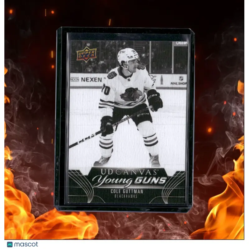 2023-24 Upper Deck Cole Guttman Canvas Black and White Young Guns Rookie #C91