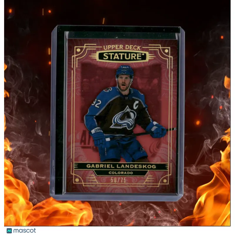 2023-24 Upper Deck Stature Gabriel Landeskog Red 50/75 #92