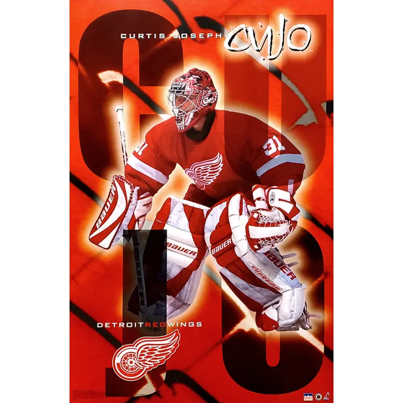 Curtis Joseph "Red Dog" Detroit Red Wings NHL Action Poster - Starline 2002