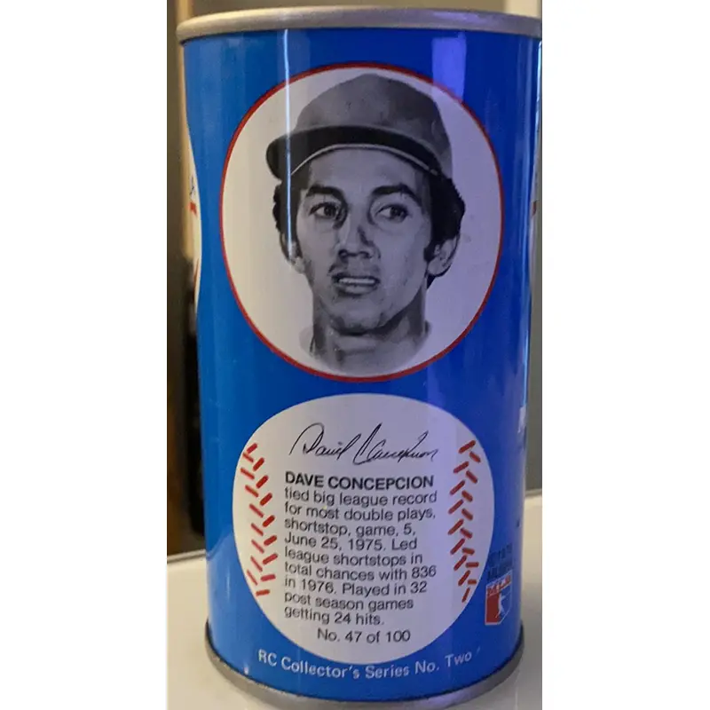 Vintage 1970 Dave Concepcion Cincinnati Reds Baseball Can