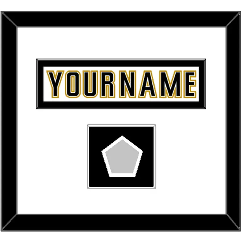 Anaheim Nameplate & Stanley Cup Finals Patch - Road White (2006-2014) - Single Mat 2