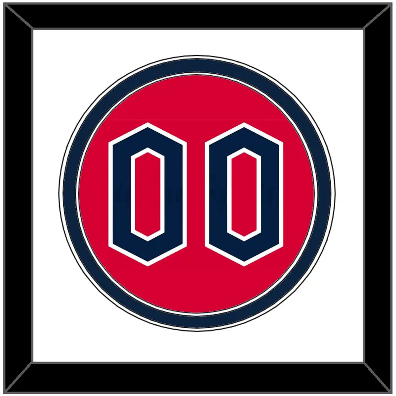 Cleveland Number - Alternate Red - Double Mat 1