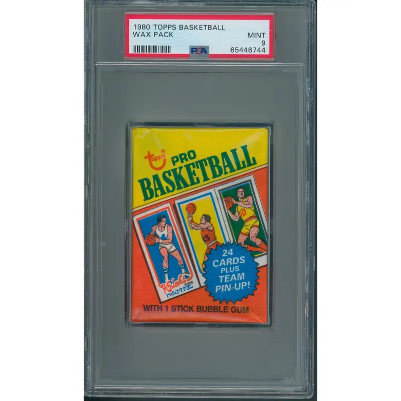 1980 1980/81 Topps Basketball Unopened Wax Pack PSA 9 *6744