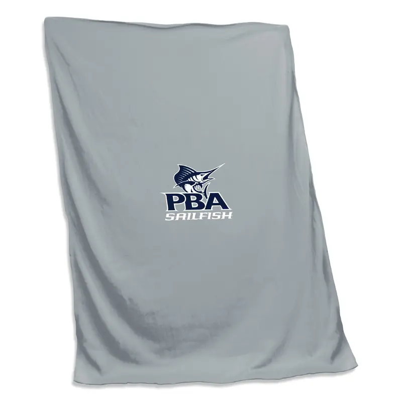 Palm Beach Atlantic U Gray Screened Sweatshirt Blanket