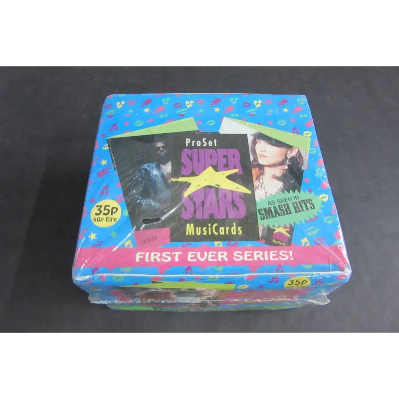 1991 Pro Set Super Star Music Cards Box (UK)