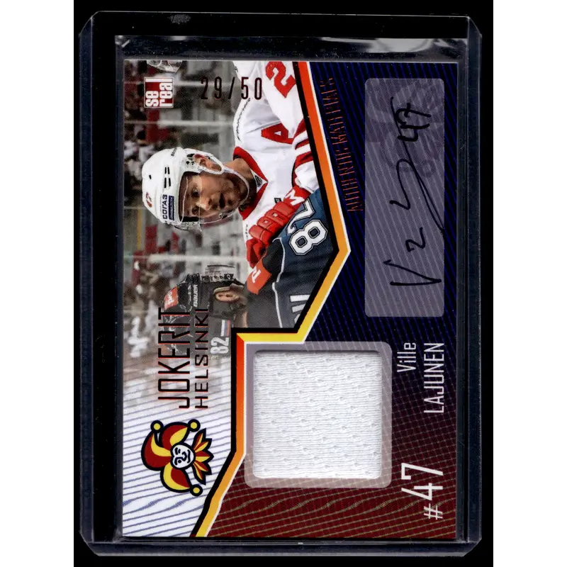 2016-17 Sereal Jokerit Authentic Jersey & Autograph - Ville Lajunen #JOK-JER-A10 /50