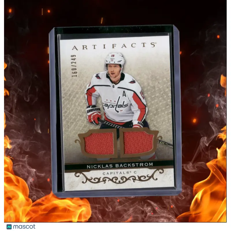 2021-22 Upper Deck Artifacts Nicklas Backstrom Dual Jersey Gold 160/249 #59