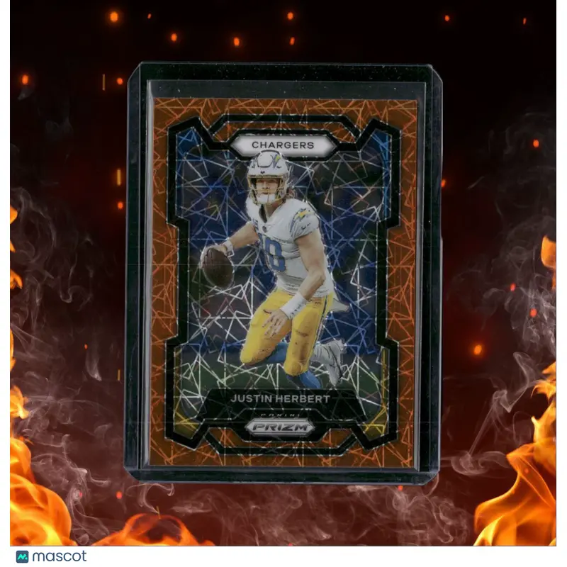 2023 Panini Prizm Justin Herbert Lazer Prizm #158