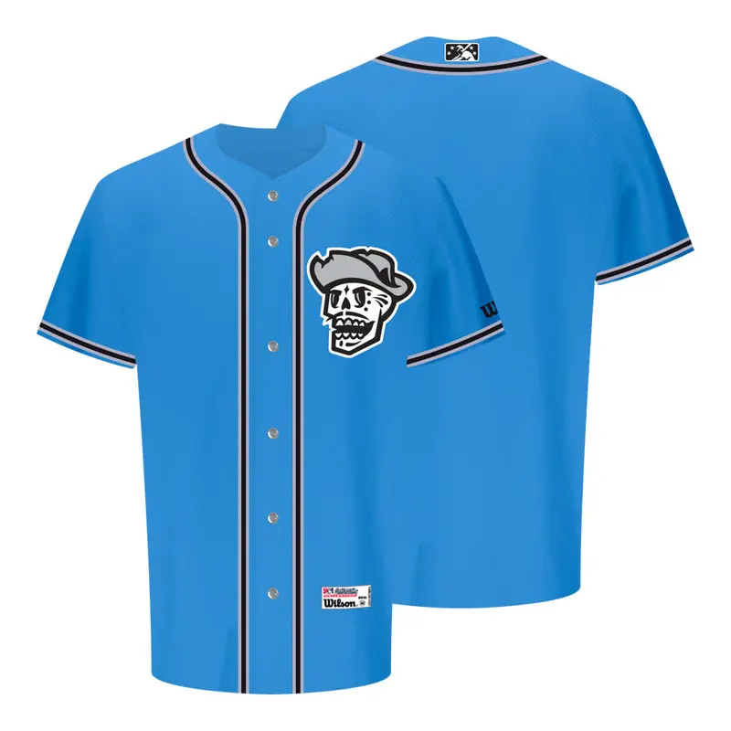 Reyes de Plata Wilson Home Skull Blue Authentic Jersey