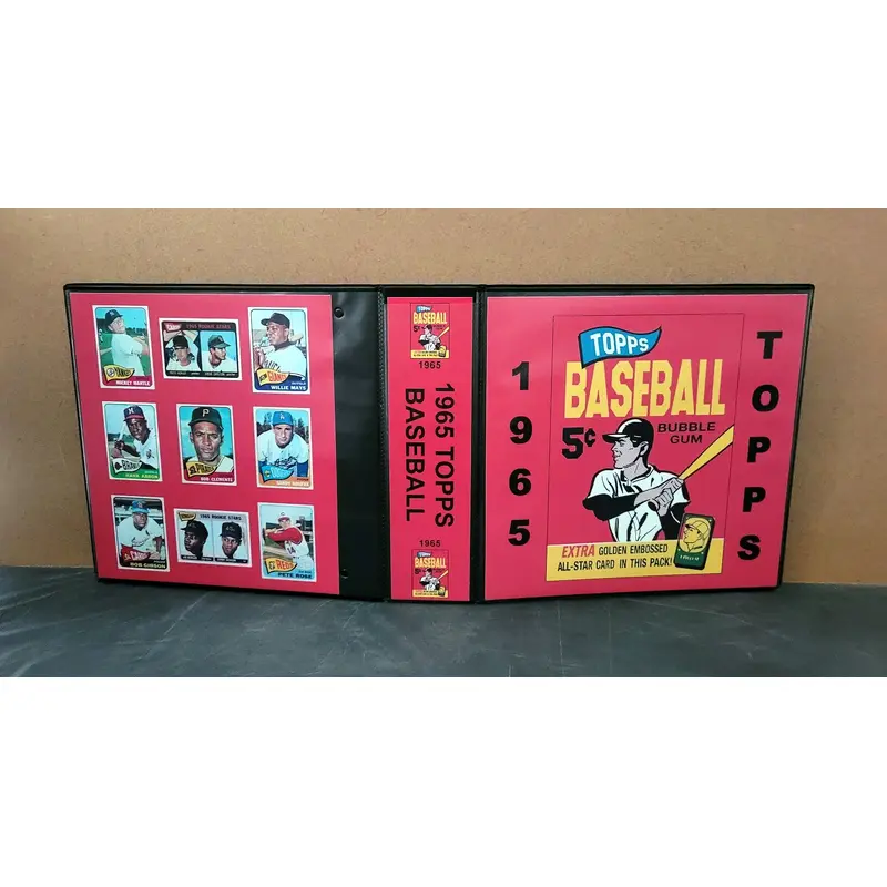 1965 Topps Baseball Cards Custom Made Album Binder Inserts 3 Sizes - 3519