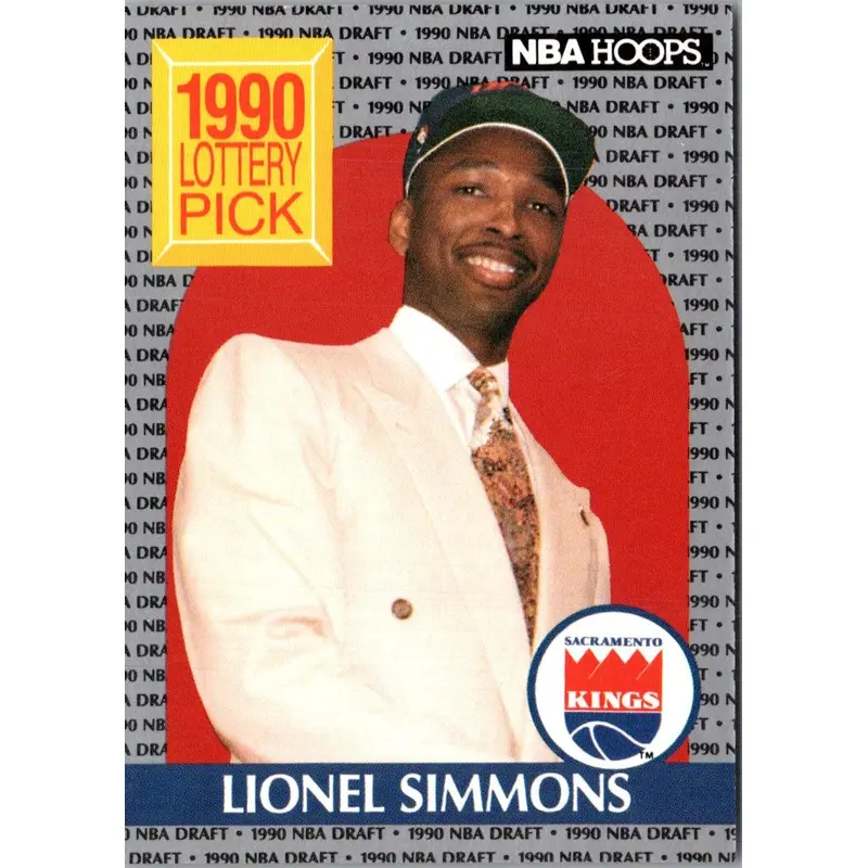1990 Hoops Lionel Simmons #396 Rookie